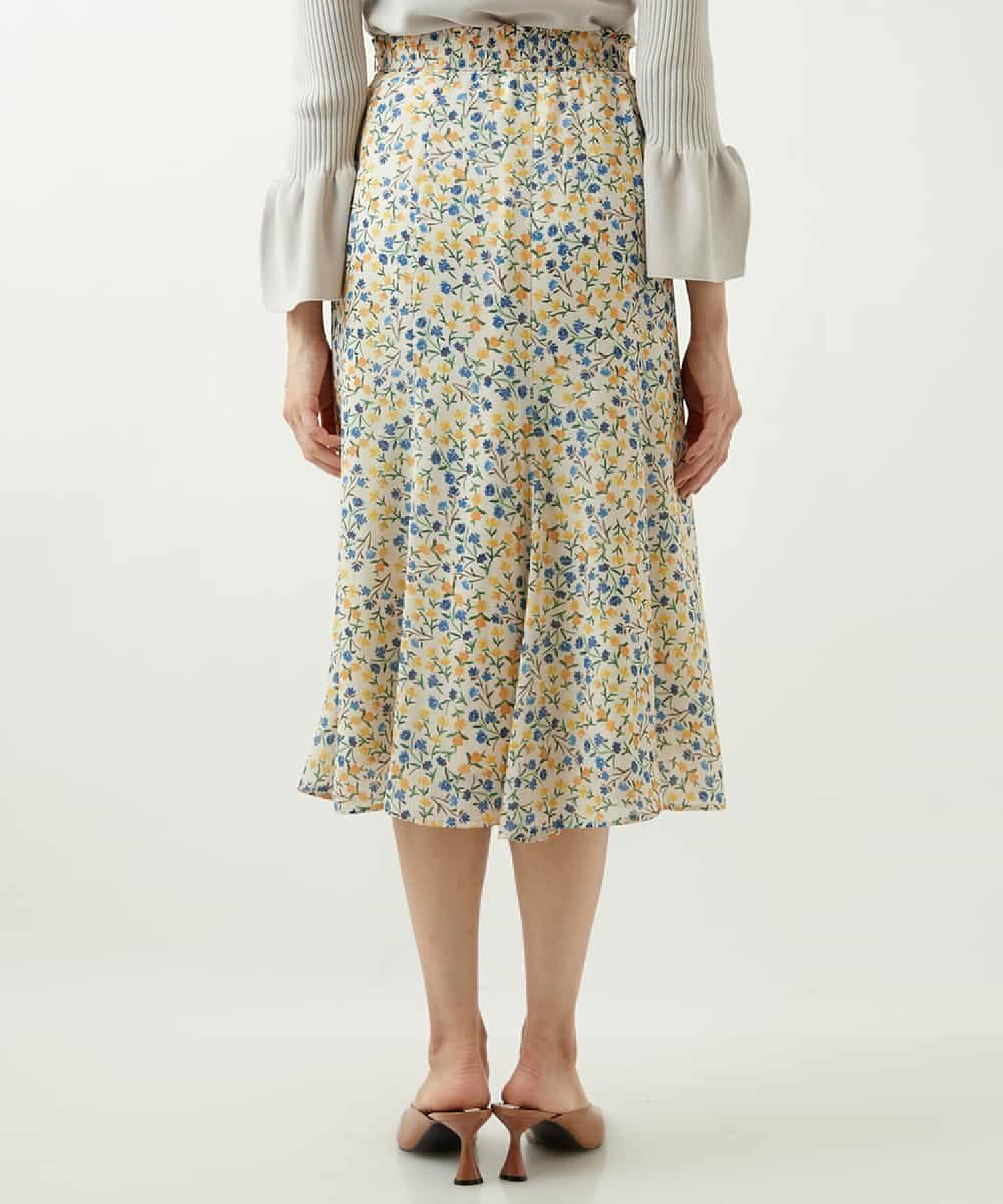 【セットアップ対応/洗える】ヴィンテージフラワーマーメイドスカート